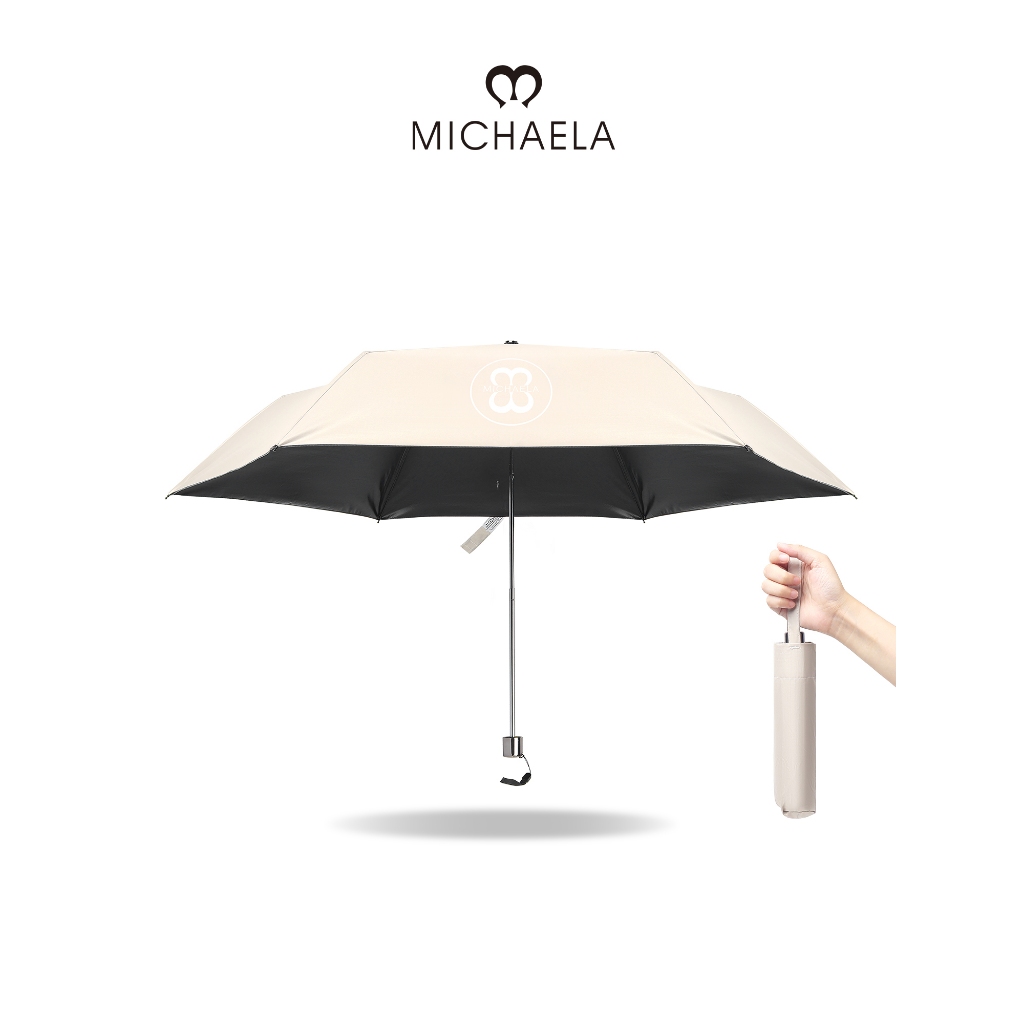 MICHAELA Small Umbrella Manual 9'' Foldable Lightweight Slim