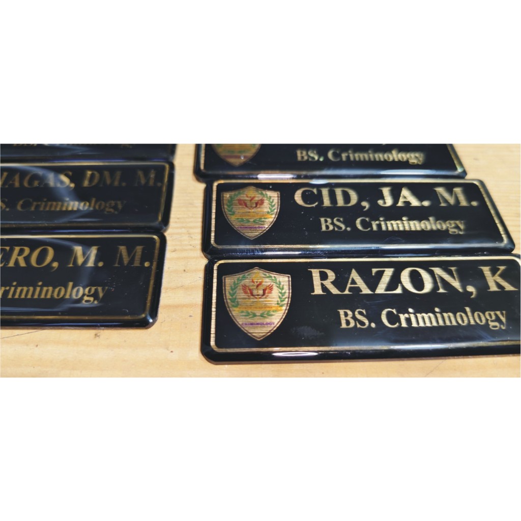 laminated nameplate/magnetic/pin/acrylic/for any events or ocation ...