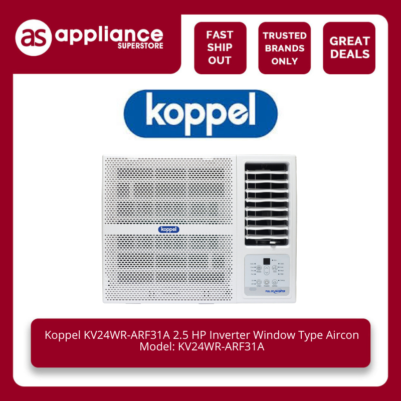 Koppel KV24WR-ARF31A 2.5 HP Inverter Window Type Aircon | Shopee ...