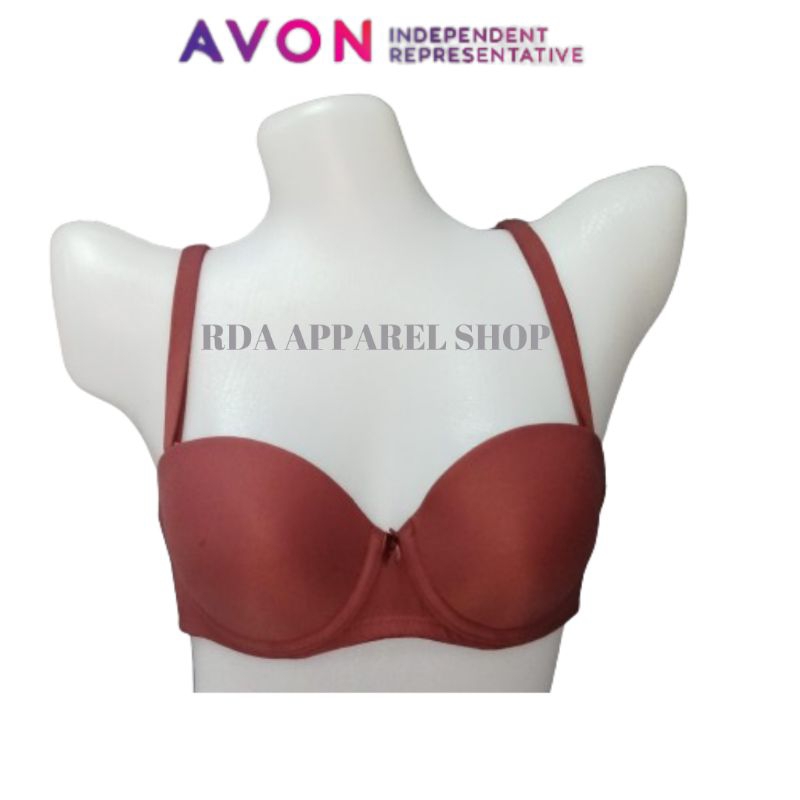 AVON Regina Crimson Red Ultra Comfort Underwire Moulded Bra | Shopee ...