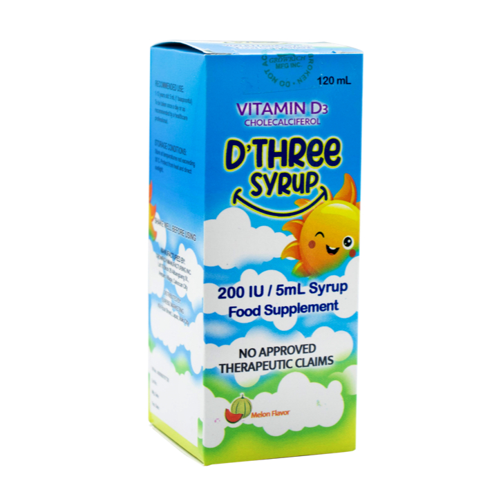 [BUY 1 TAKE 1] D'THREE SYRUP VITAMIN D3 SYRUP FOR KIDS 120ML (Near Exp ...