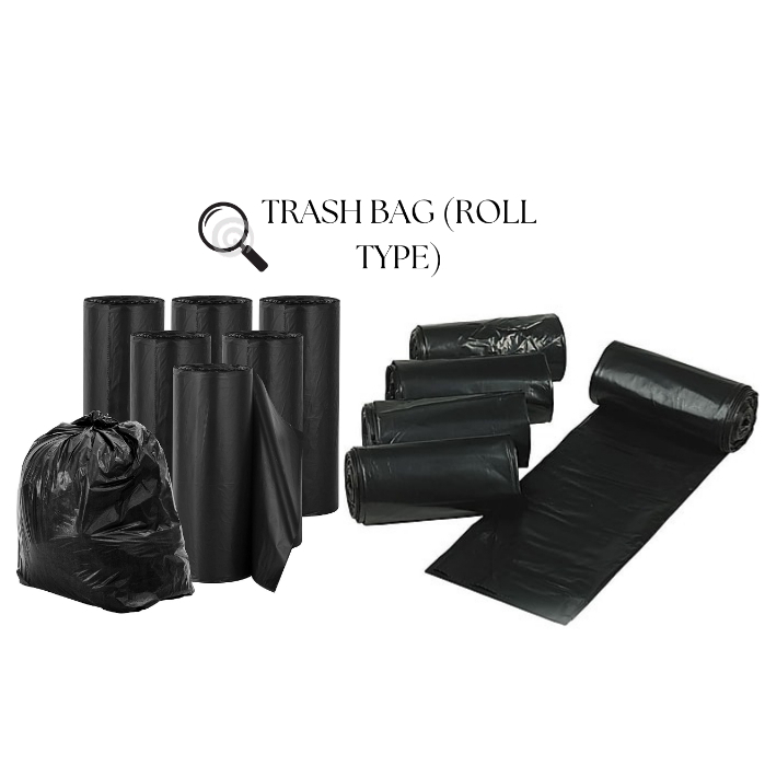 TRASH BAG ROLL 25 PCS PER BUNDLE (5PCS PER PACK) READ DESCRIPTION BOX ...