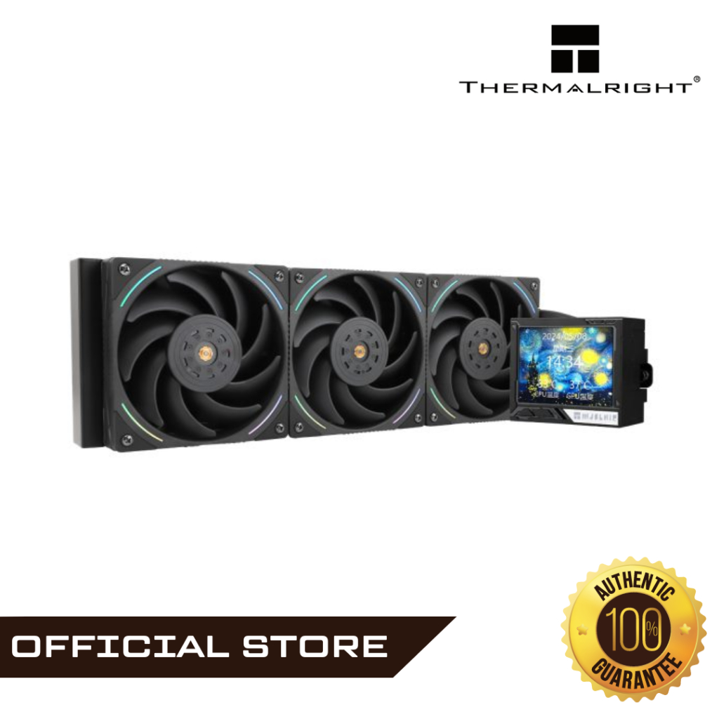 Thermalright Stream Vision 360 Black-AIO Liquid Cooler,3x120mm Water Cooling ,3.5in LCD Screen With Embedded Fan,for AM4/AM5,LGA1700/1851,High Performance Magnetic Cooling Head For 640x480 Resolution - View #10