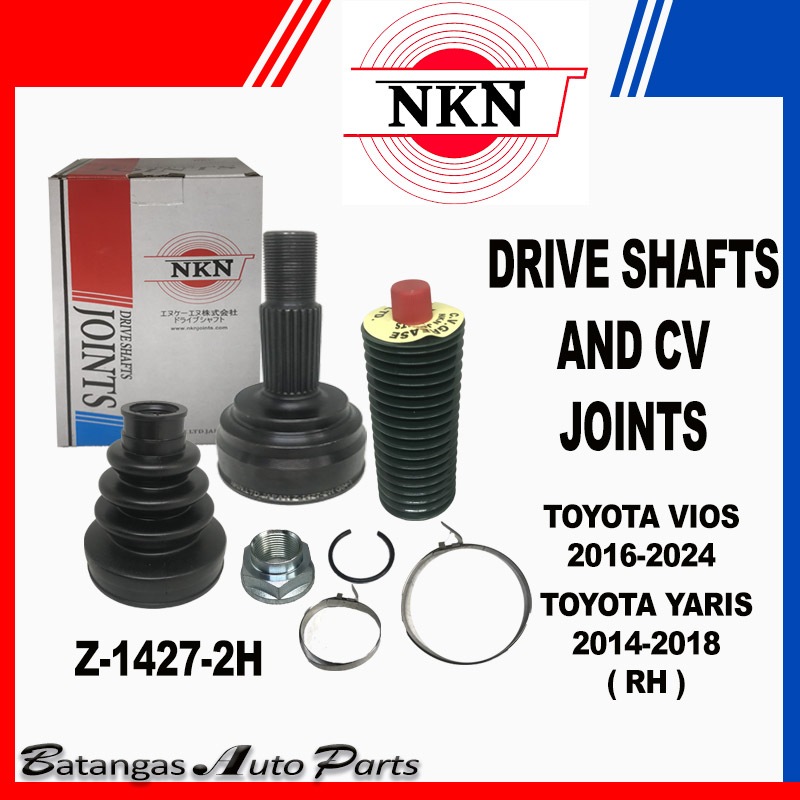 NKN DRIVE SHAFTS AND CV JOINTS TOYOTA VIOS 20162024 / YARIS 20142018