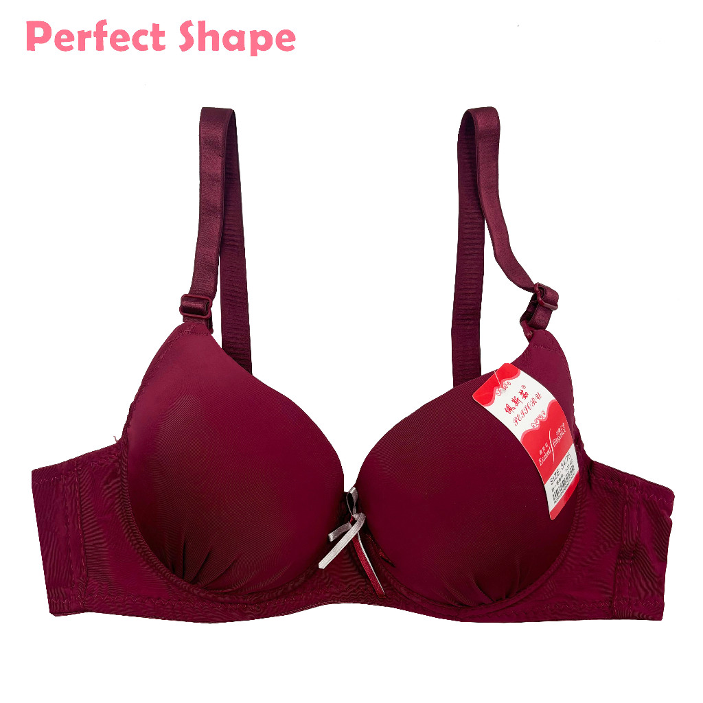 Perfect Shape Cup A Basic Plain T-shirt Bra with Wire Everyday ...