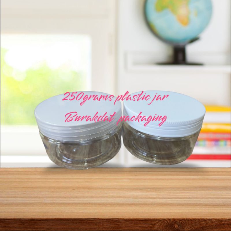 Plastic container jar high quality 250grams | Shopee Philippines