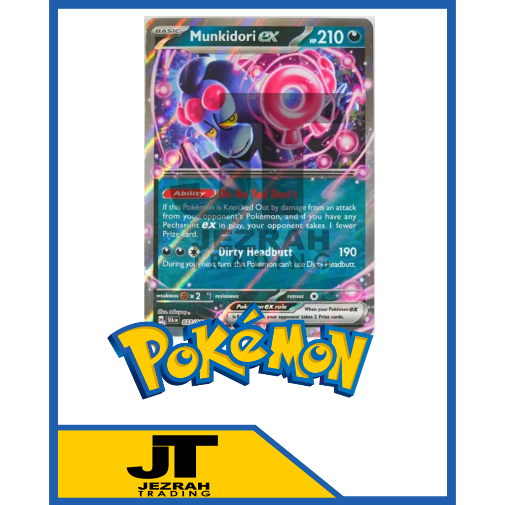 Pokémon - Carta Singola Munkidori Ex 037/064 - Favola Avvolta - Doppia Lamina Olografica Rara - 2