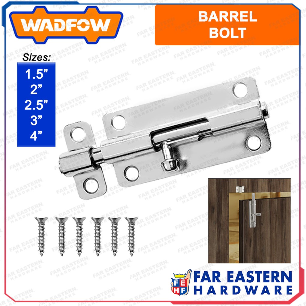 WADFOW Barrel Tower Bolt Door Lock WFHT | Shopee Philippines