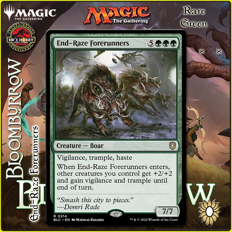 End-Raze Forerunners x x Bloomburrow Green Rare BLC MTG | Shopee ...