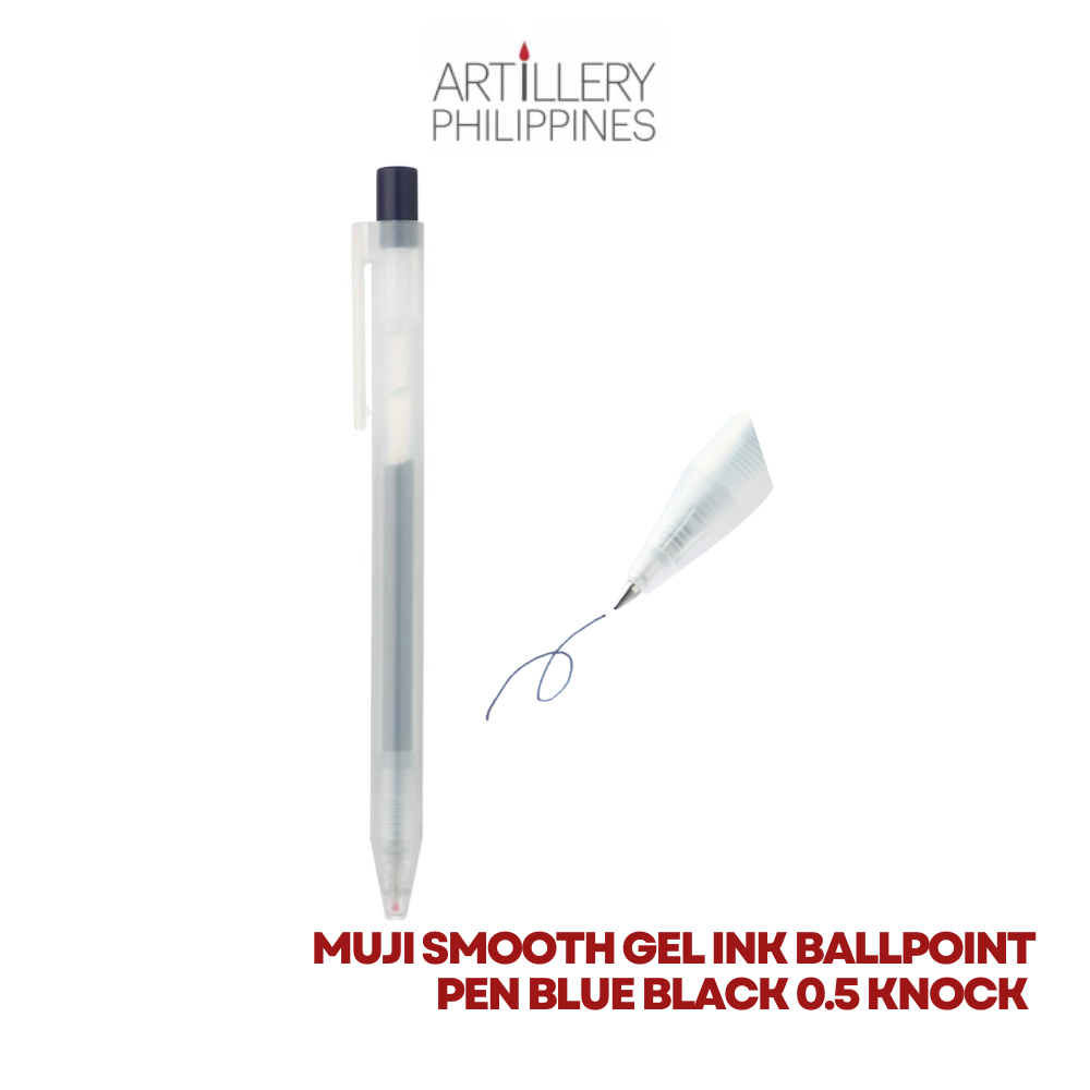 Authentic Muji Smooth Gel Ink Ballpoint Pen Knock