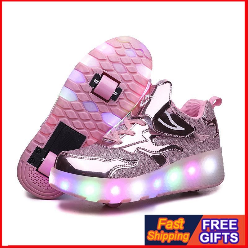MR.BINBEITIME Kids LED light roller skates for boys and girls ...