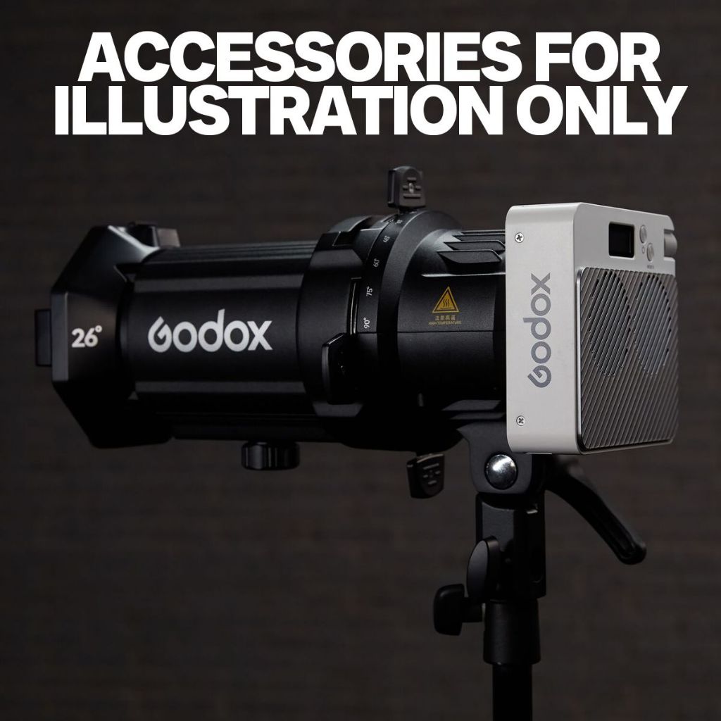 Godox ML60Biバイカラー LED 60W + バーンドア グリッド付き