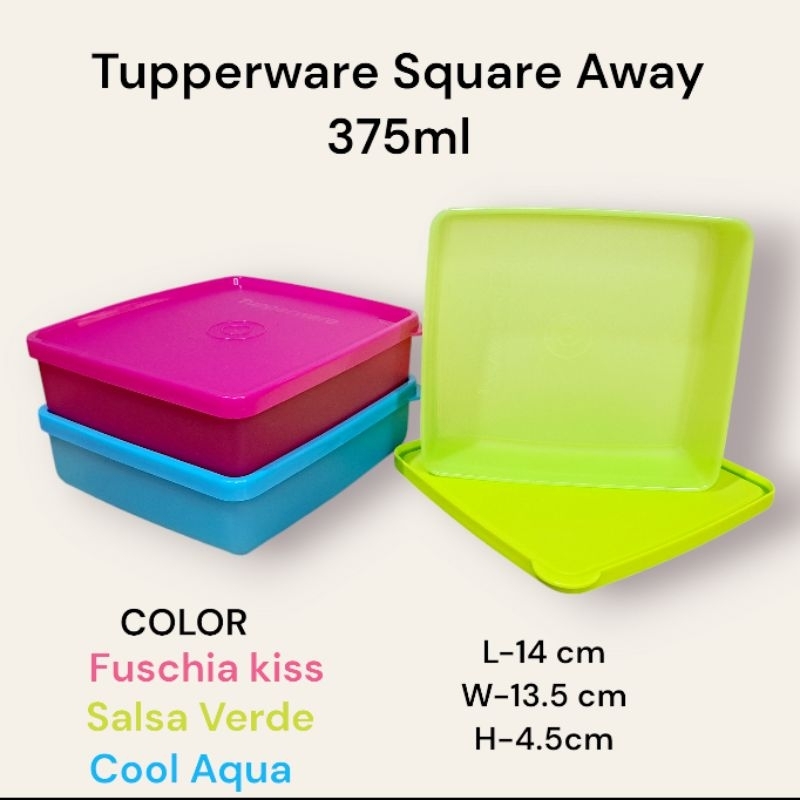 Tupperware Square Away 375ml | Shopee Philippines