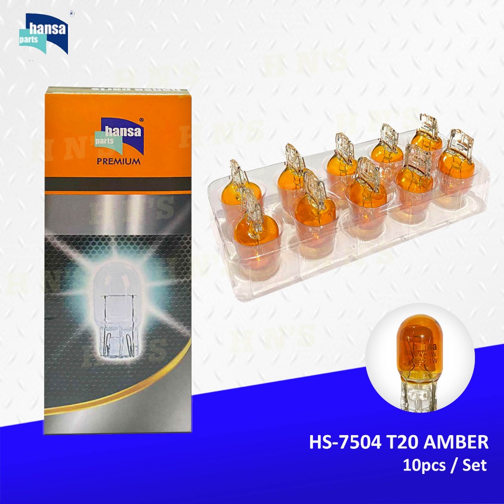 Hansa T20 Amber Bulb 12V 21W (WX3x16d) Daytime Running Light Turn ...