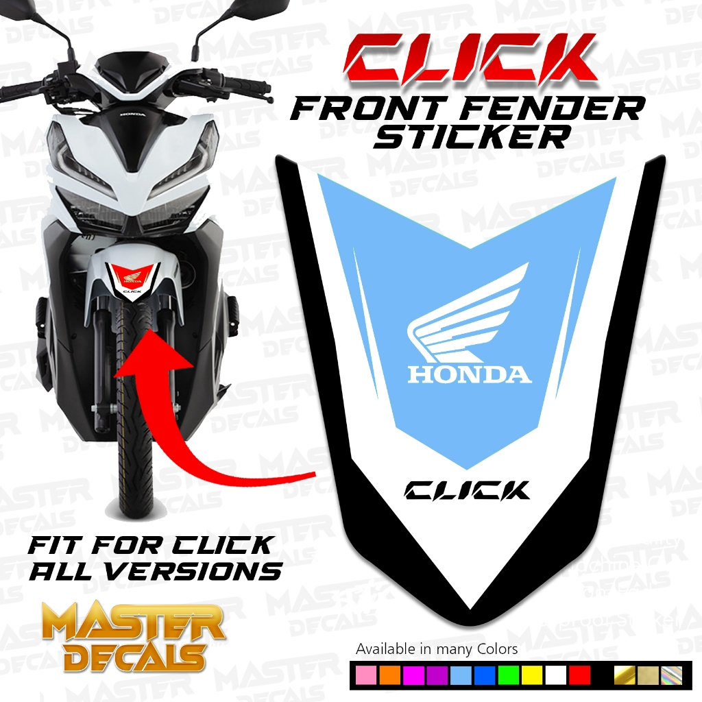 Honda Click Fender Sticker fit for all click versions Printed and ...