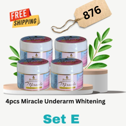 Glowfinity Cosmetics Set E (Miracle Underarm Whitening Deocream ...