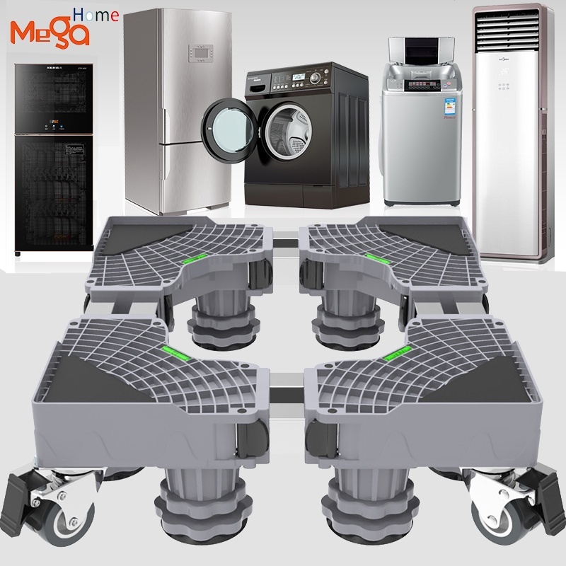 MegaHome Refrigerator Rack Ref Stand with Wheels Heavyduty Washing ...