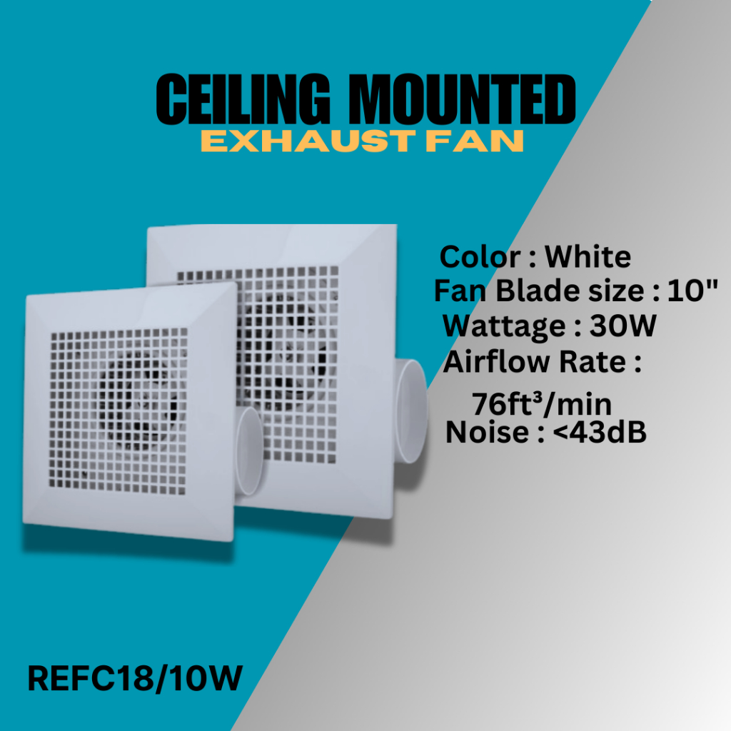 ROYU CEILING MOUNTED EXHAUST FAN 10" Shopee Philippines