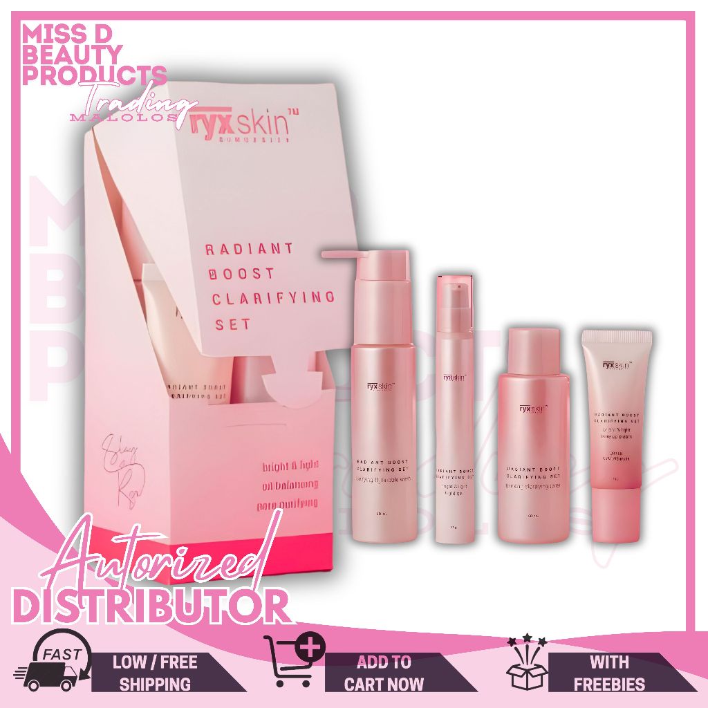 Ryxskin Sincerity Radiant Boost Clarifying Set + Freebies | Shopee ...