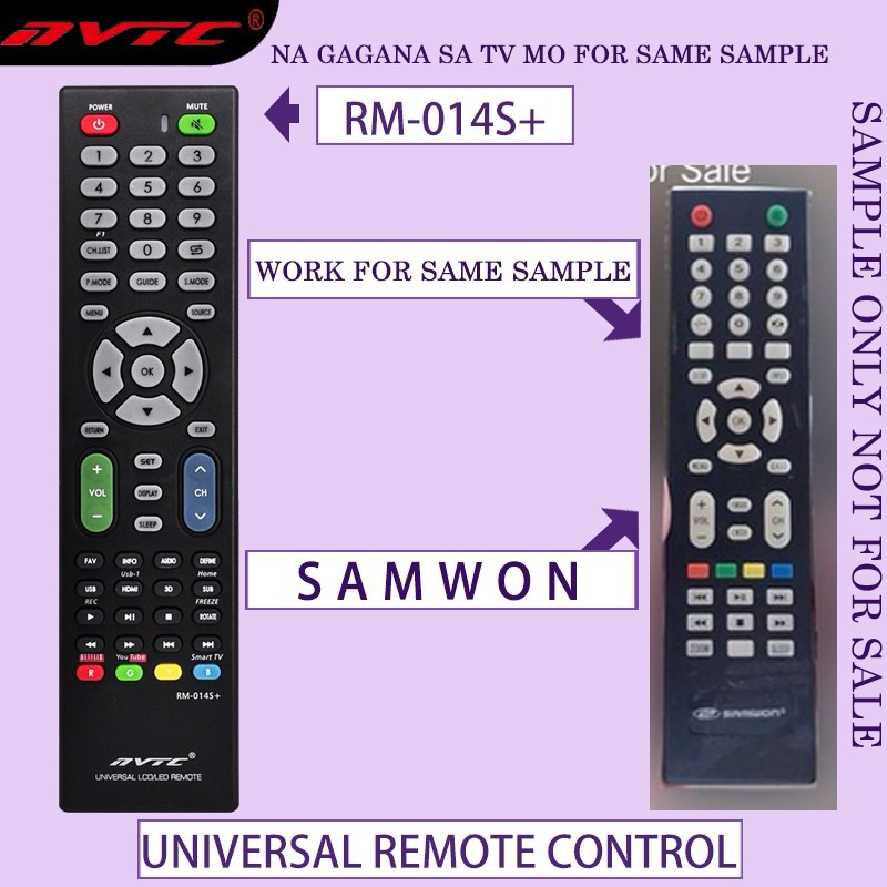 Remote Control for SAMWON Universal Smart tv Remote Na Gagana Sa Tv Mo ...