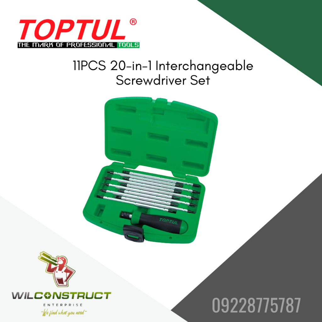 11PCS 20-in-1 Interchangeable Screwdriver Set | Shopee Philippines
