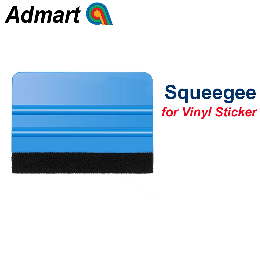 Squeegee Blue with Felt / Film Scraper for Vinyl Sticker | Shopee ...