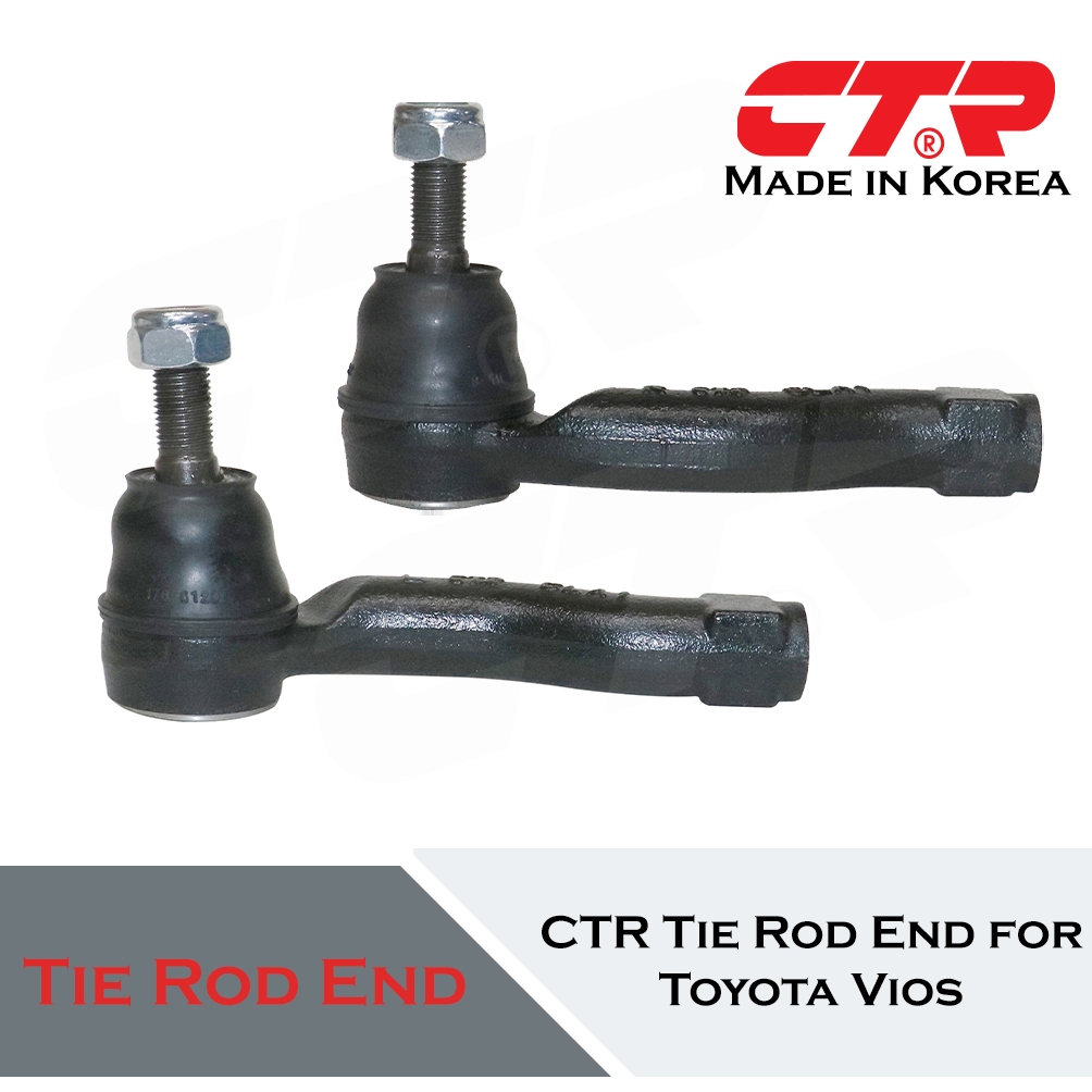 CTR (2pcs) Tie Rod End for Toyota Vios 2013-2022 - CET-201L / CET-201R ...