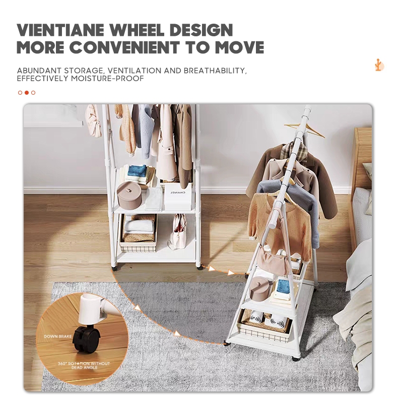 ⚡COD⚡Ready Stock Triangle Coat Rack Bedroom Multi-function Clothes ...