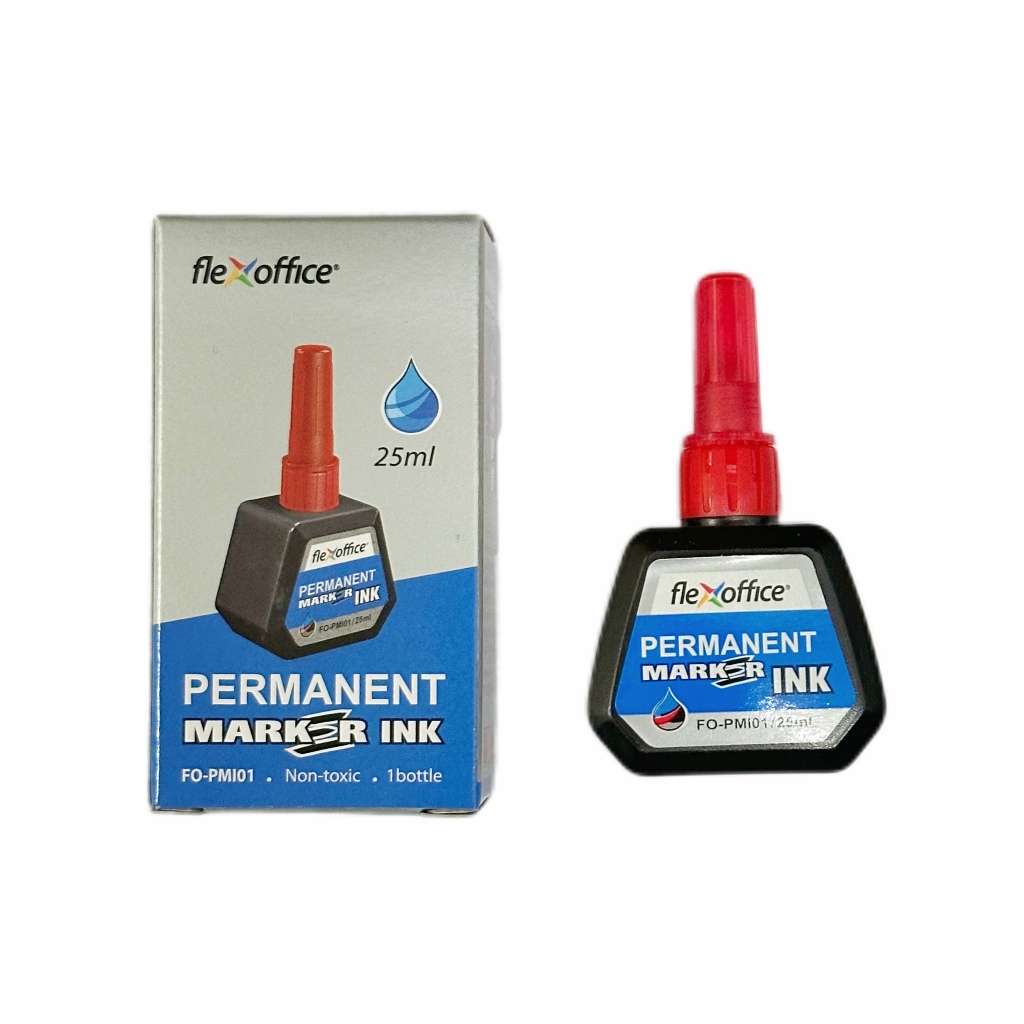 FlexOffice Marker Ink WhiteBoard / Permanent Marker Ink Refill 25ml ...