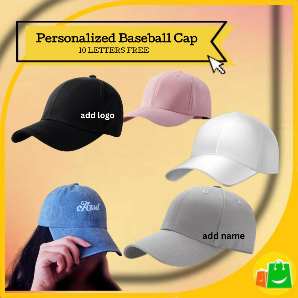 OC | Personalized Baseball Cap with Free embroidered name | Shopee ...