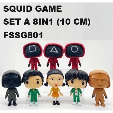 SALE !!! FIGURE SET SQUID GAME SET A 8IN1 FSSG801 (10 CM) | Shopee