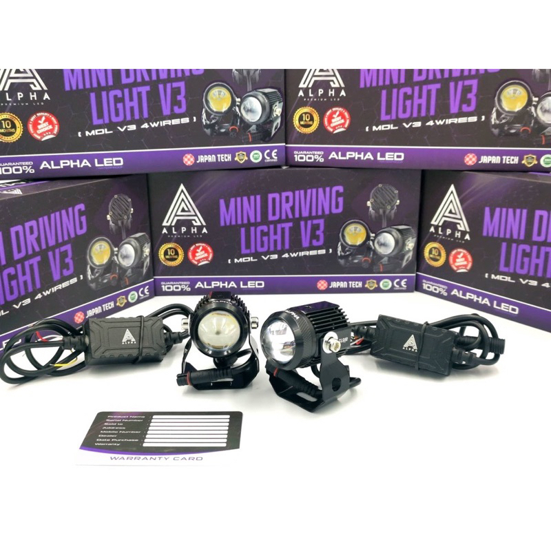 ☑ MINI DRIVING LIGHT ALPHA V3 ☑ (10MOS WARRANTY) | Shopee Philippines