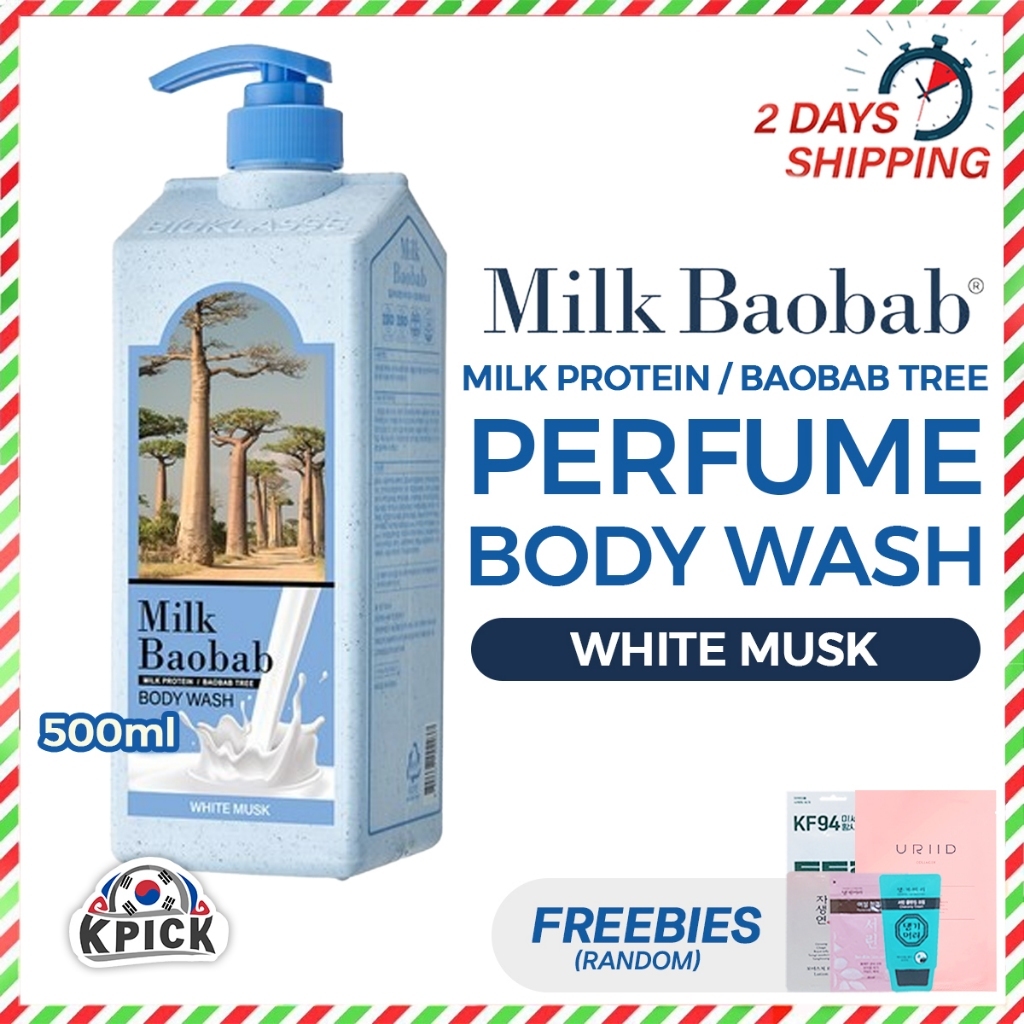 Milk Baobab Body Wash White Musk Scent 500ml BTS JungKook Used it! Shopee Philippines