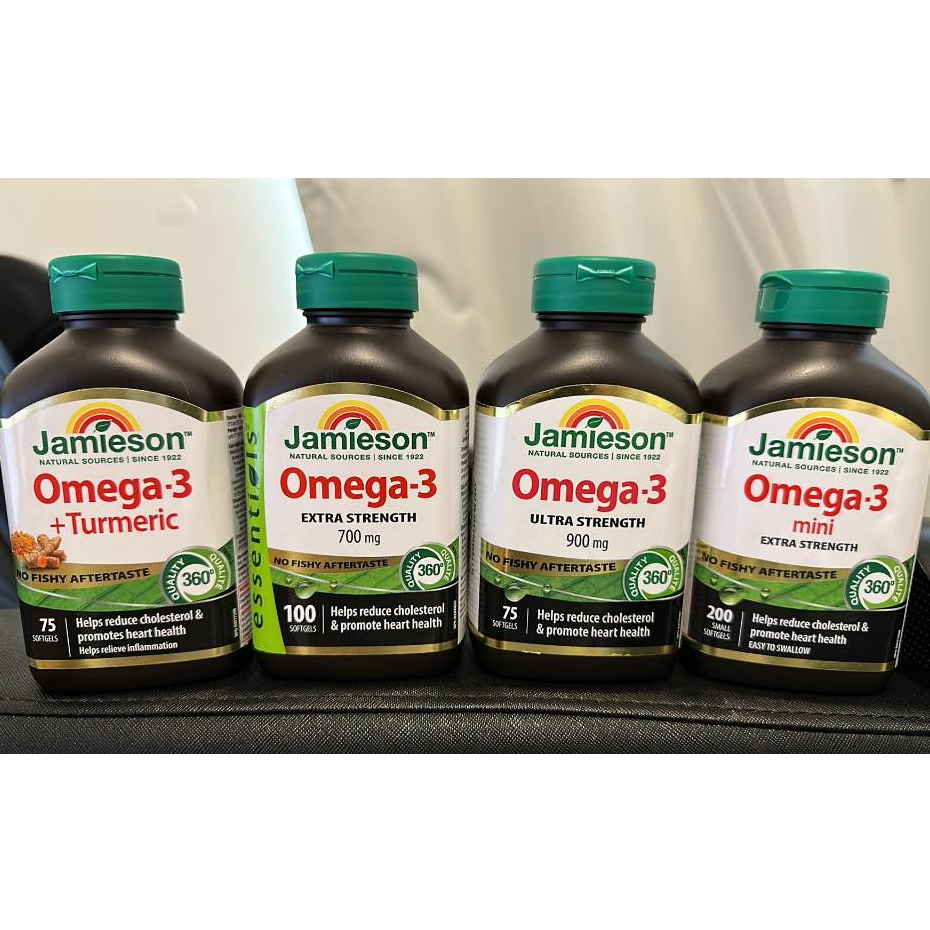 Jamieson Omega3 No Fishy Aftertaste Wild Salmon & Fish Oil from Canada (NEW STOCK) Shopee