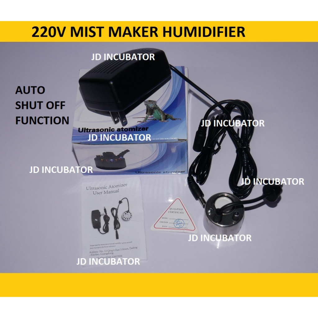 Humidifier Mist Maker for Incubators Heavy Duty Metal Head | Shopee ...