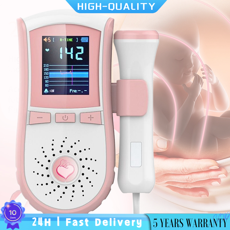 Fetal Doppler Baby Heart Monitor Safe Adjustable Volume with Gel ...