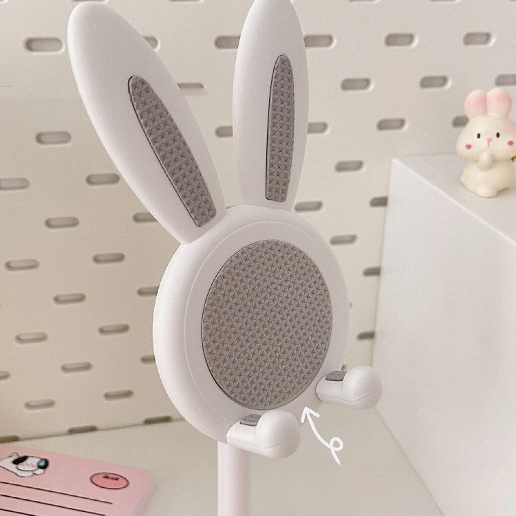 Universal Telescopic Rabbit Phone Holder Adjustable Height Stand Desk ...