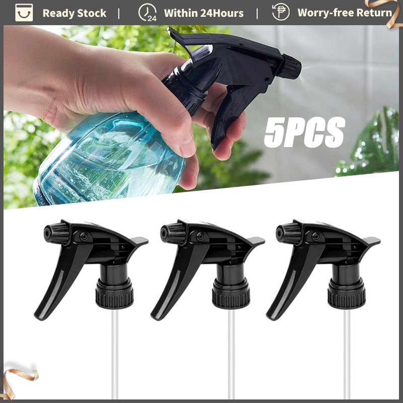 5 Pack Trigger Sprayer Head with Straw Spray Bottle Replacement Nozzle ...