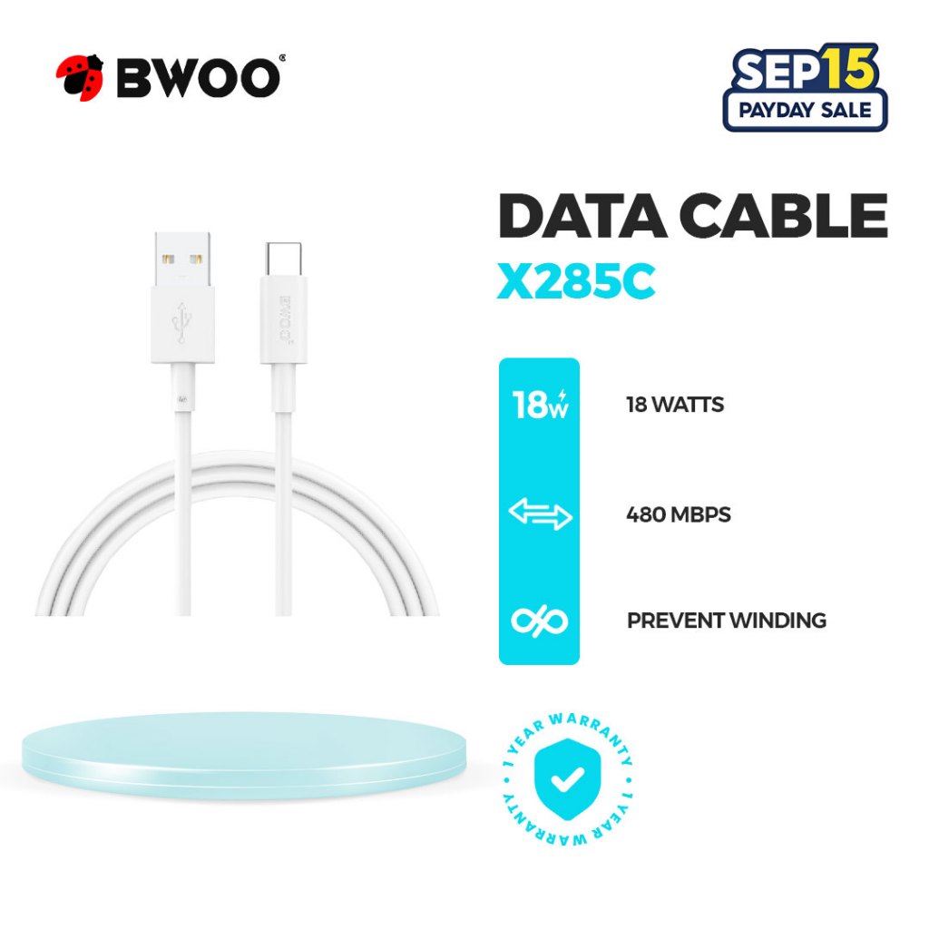 BWOO X285C High-Speed Data Cable – Durable, Fast Charging, USB-C ...