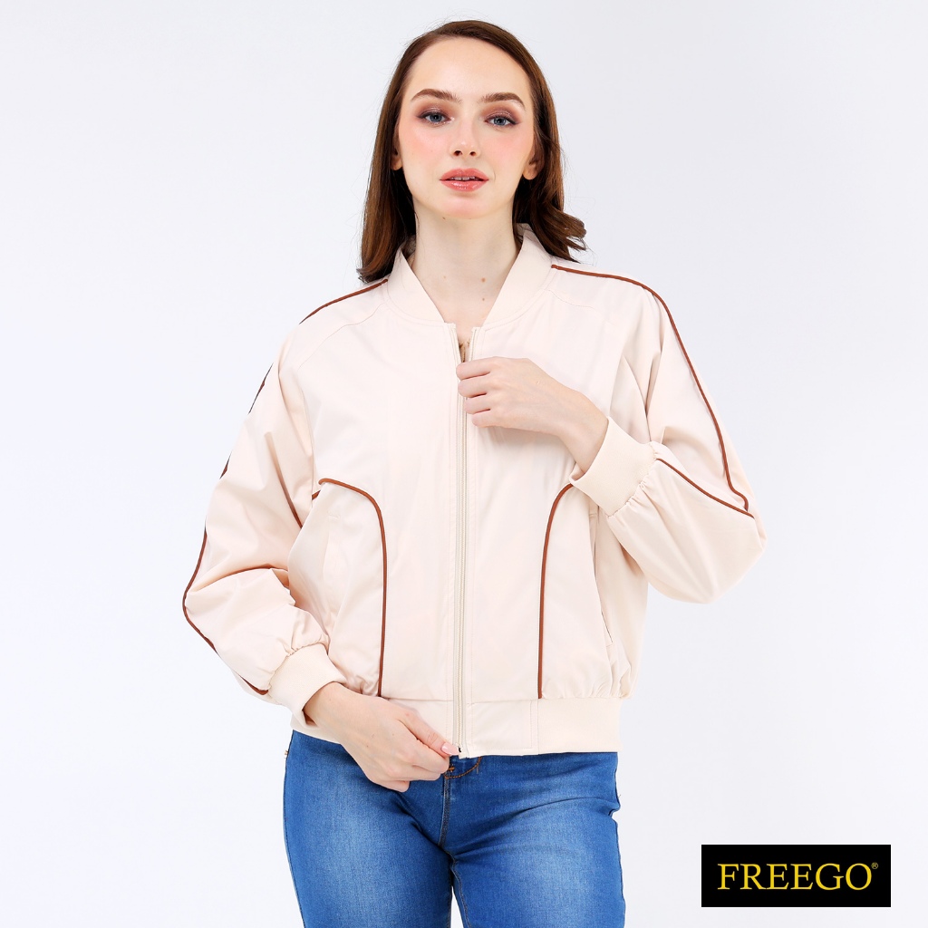 Freego Ladies Bomber Jacket APT10-0039 | Shopee Philippines