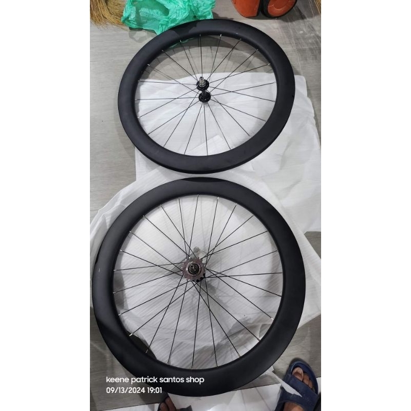 arrow carbon rimset 700c 60mm 20/24holes fixfix sealed 13k srp pair ...