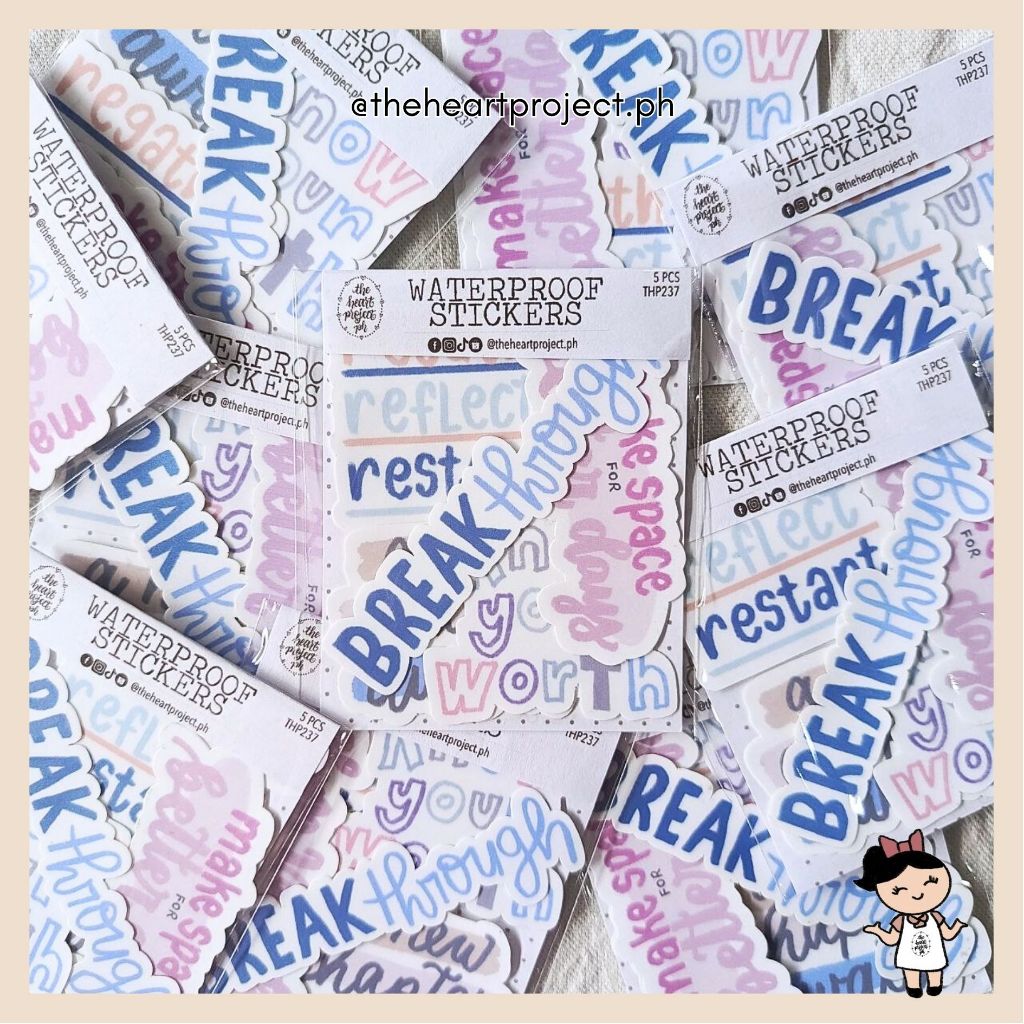 Waterproof Sticker Pack | Breakthrough | Shopee Philippines