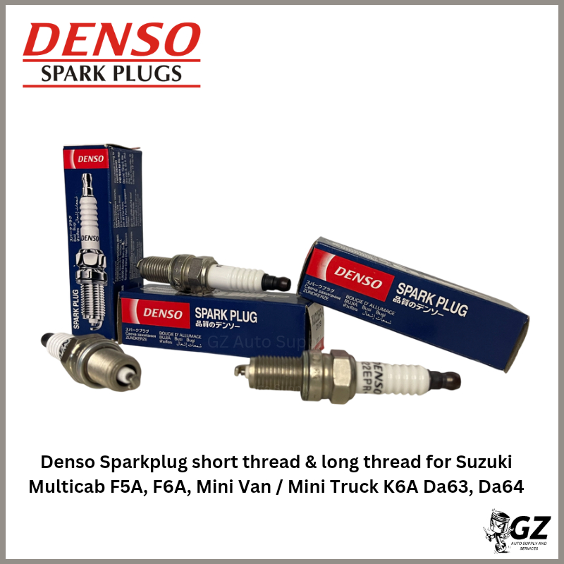Denso Sparkplug short thread & long thread for Suzuki Multicab F5A, F6A ...