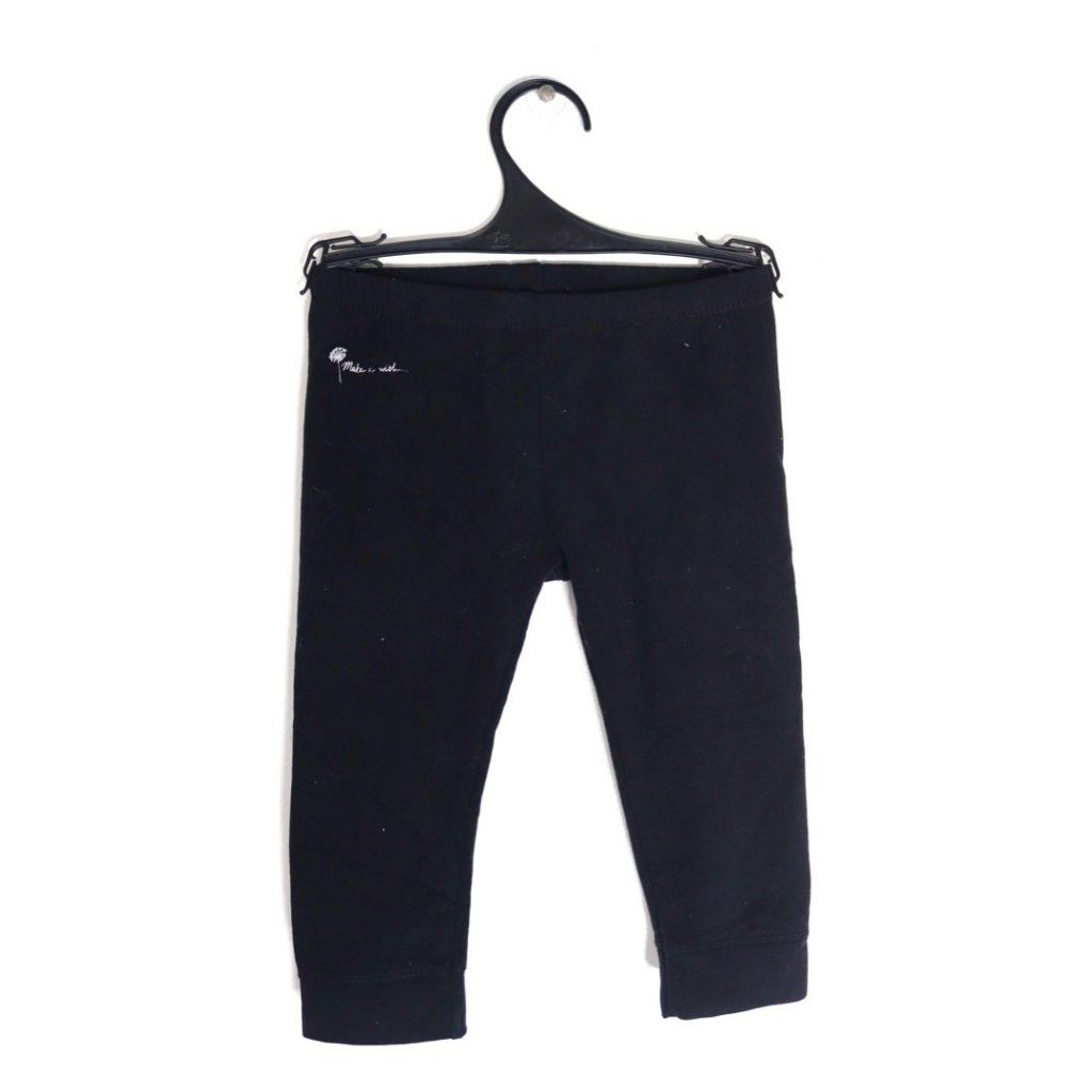 Zara Baby Girl Make A Wish Black Leggings 18/24 Months and Original