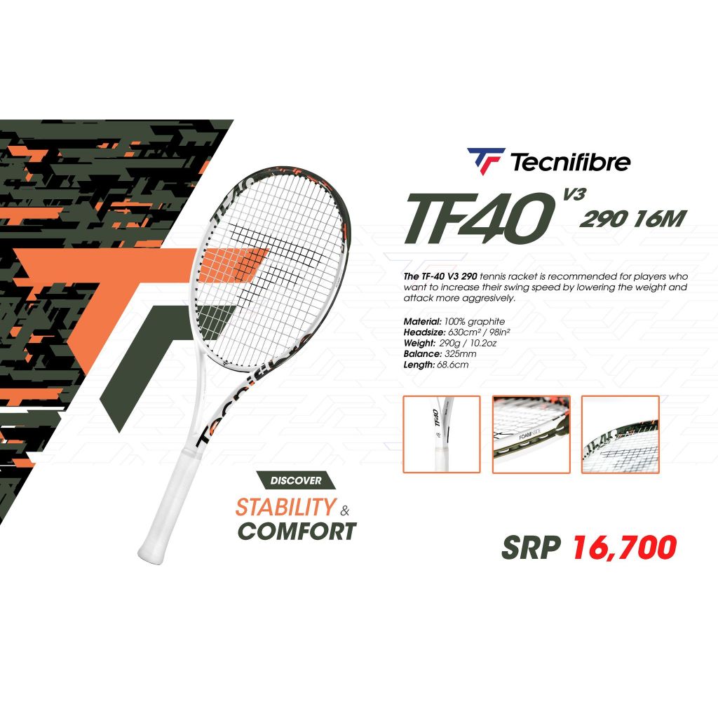 Raquette de Tennis Tecnifibre T-FIGHT 255 ISOFLEX (Non cordée