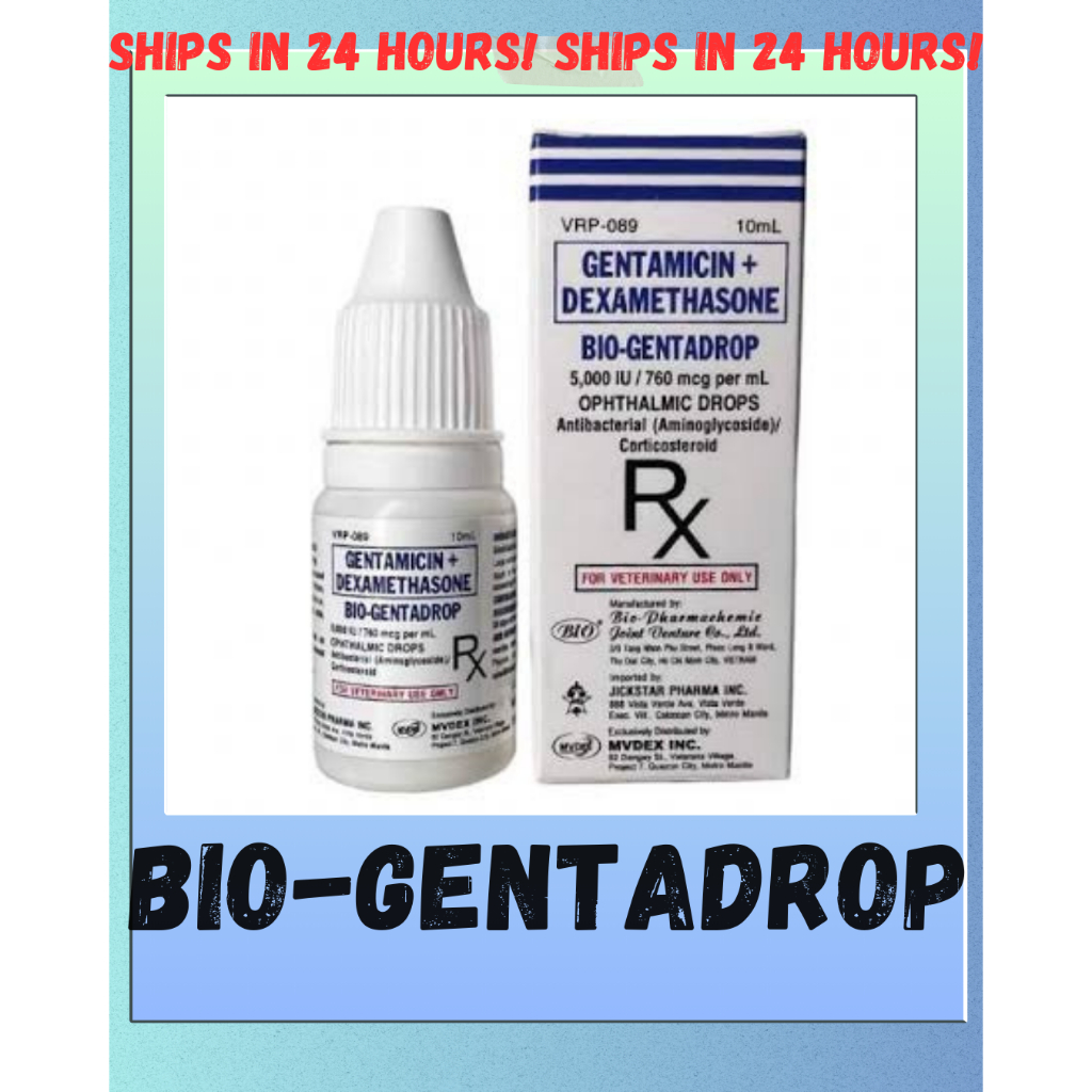 BIO-GENTADROP Eye Drops Dogs 10 ml PSH | Shopee Philippines