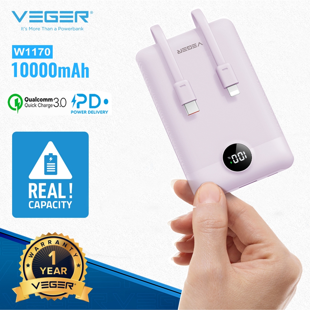 Fast Charging Power Bank S11 Tws Review VEGER C11C PD 10000mAh