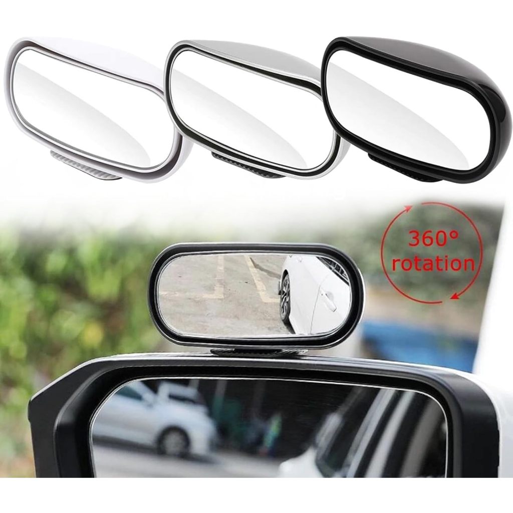 2Pcs Car Blind Spots Mirror 360 Degree Wide Angle Adjustable Spots Mirrors For Trucks Car Side View Mirror Haoyisph I.789356401 - View #5