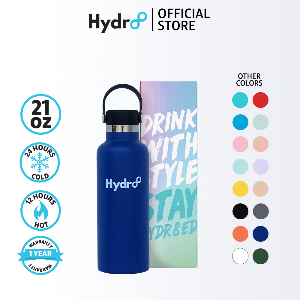 Hydr8 21oz Royal Blue Standard Mouth Vacuum Insulated Flask Stainless ...