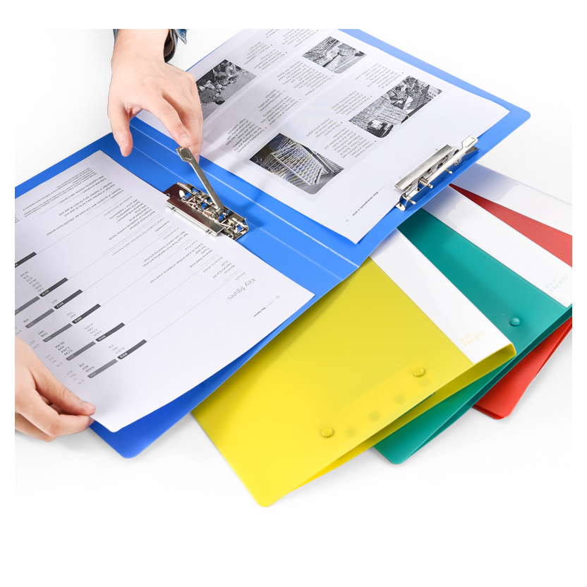 Long Clipboard Portfolio with Spring Clamp Single/Double Strong Clip